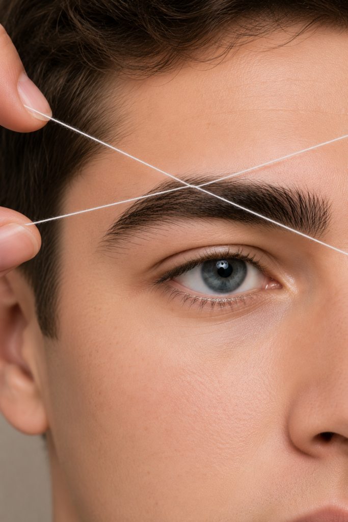 Men's Eyebrow Threading